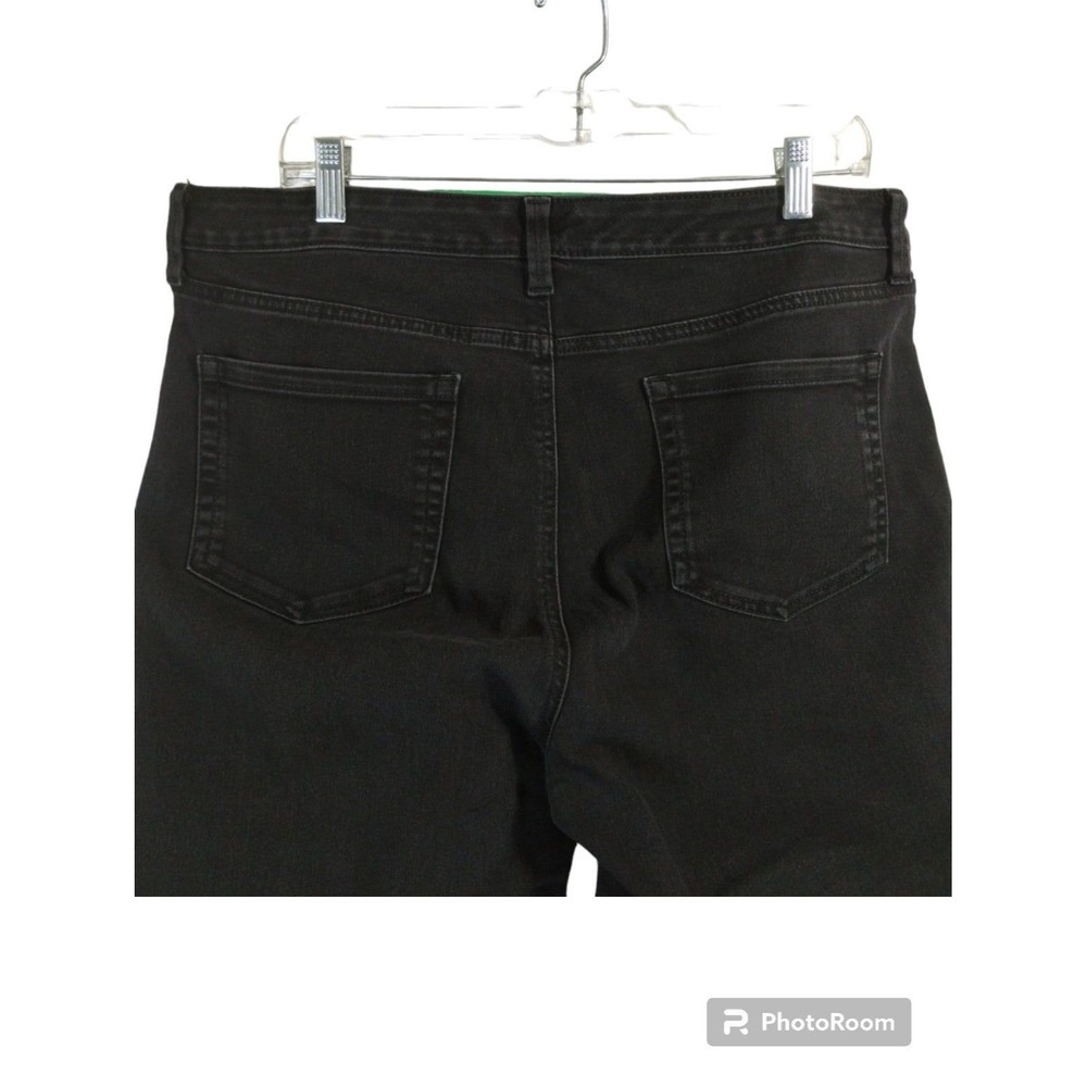 Charter Club Jeans Size 16 Bristol Skinny Zip Cotton Poly Blend Black Casual - Picture 4 of 12